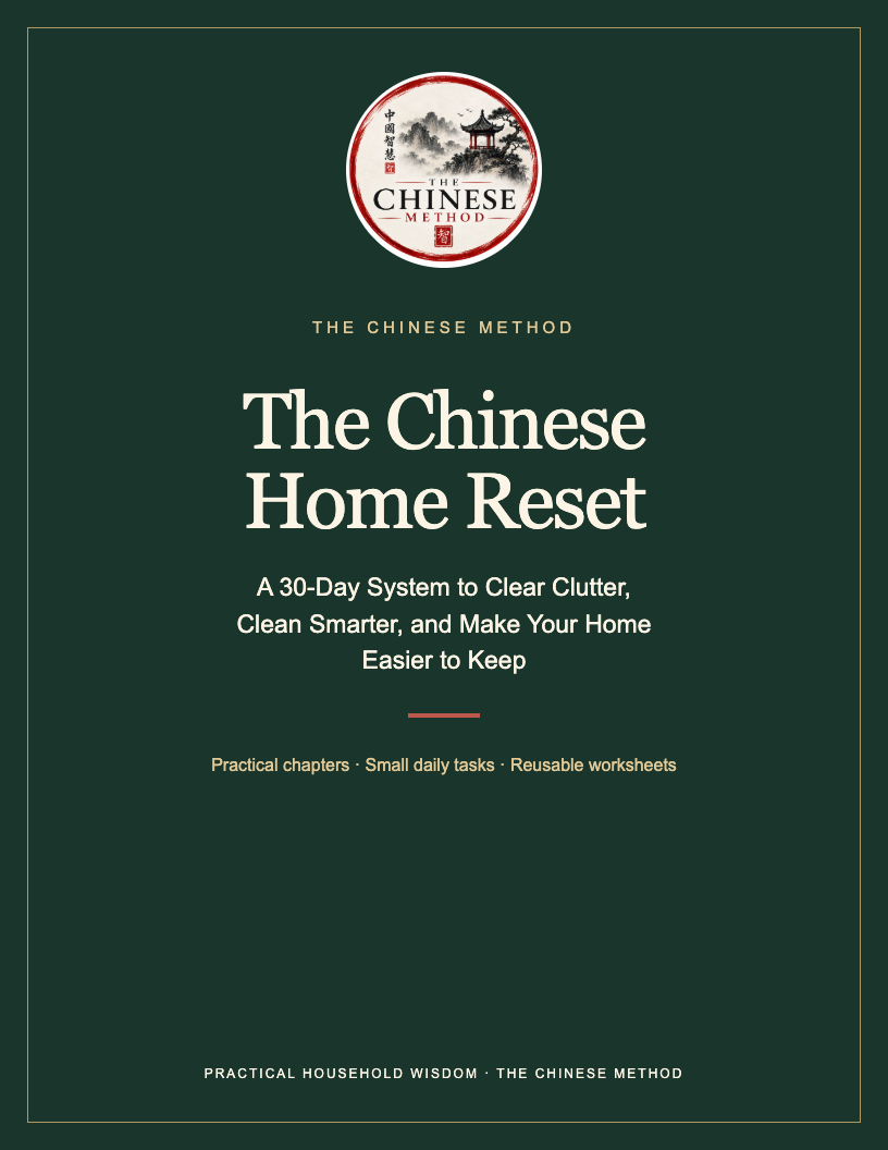 The Chinese Home Reset: A 30-Day System to Clear Clutter, Clean Smarter, and Make Your Home Easier to Keep